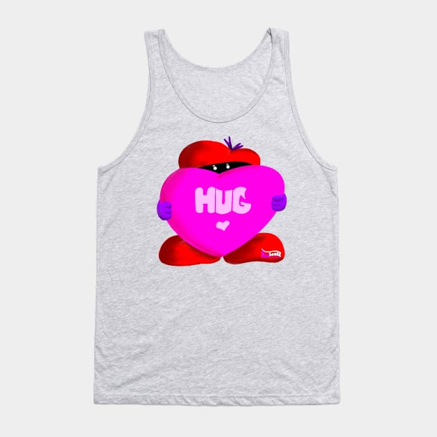 Kapheadz™ Valentine Hug Tank Top by skrbly